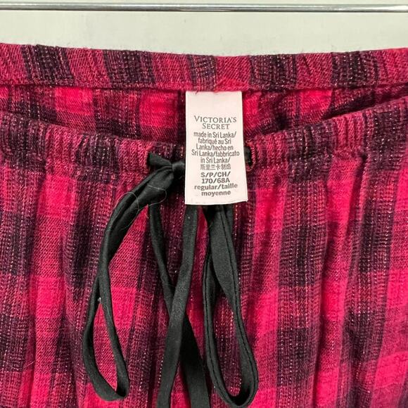 Victoria’s Secret Shimmer Flannel Long PJ Set Small - Picture 12 of 14